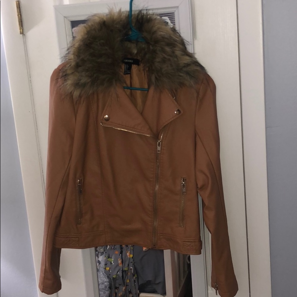 Faux Fur leather jacket never worn